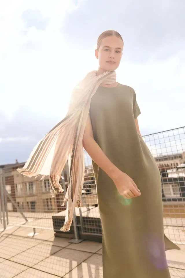 Signe Nature Kleed: Kaki, Tricot ( Signe.1373 )