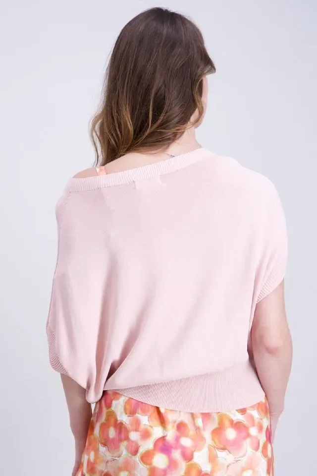 Signe Nature zomer pull: Rose, aangesneden mouw ( Signe.1379 )