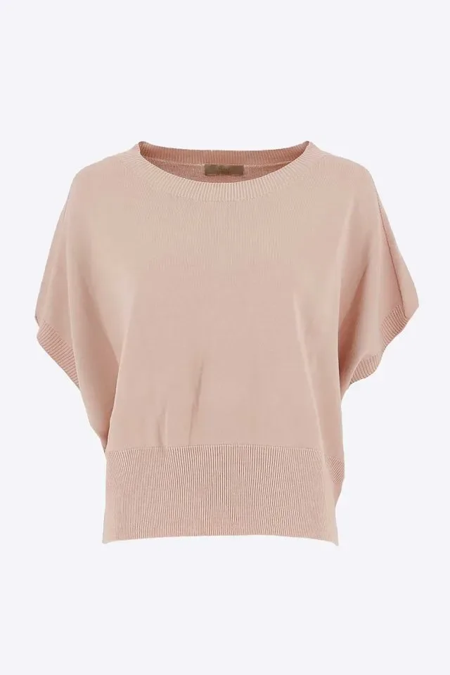 Signe Nature zomer pull: Rose, aangesneden mouw ( Signe.1379 )