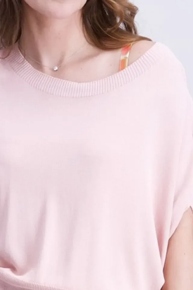 Signe Nature zomer pull: Rose, aangesneden mouw ( Signe.1379 )