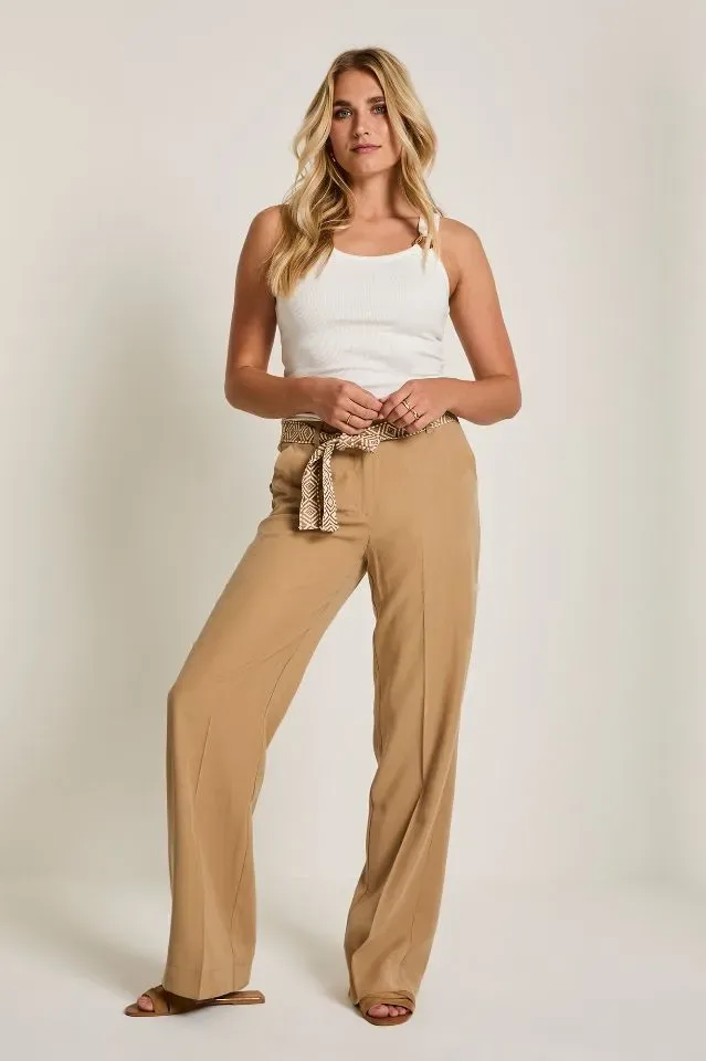 Para Mi Dames Broek: Mira Belt / City program, Camel, L32 ( PARA.399 )