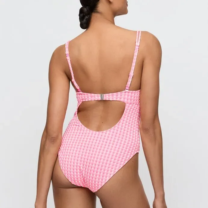 Marie Jo Swim Badpak: Mary Lynn, Rose Gingham, europese maten ( MJO.342 )