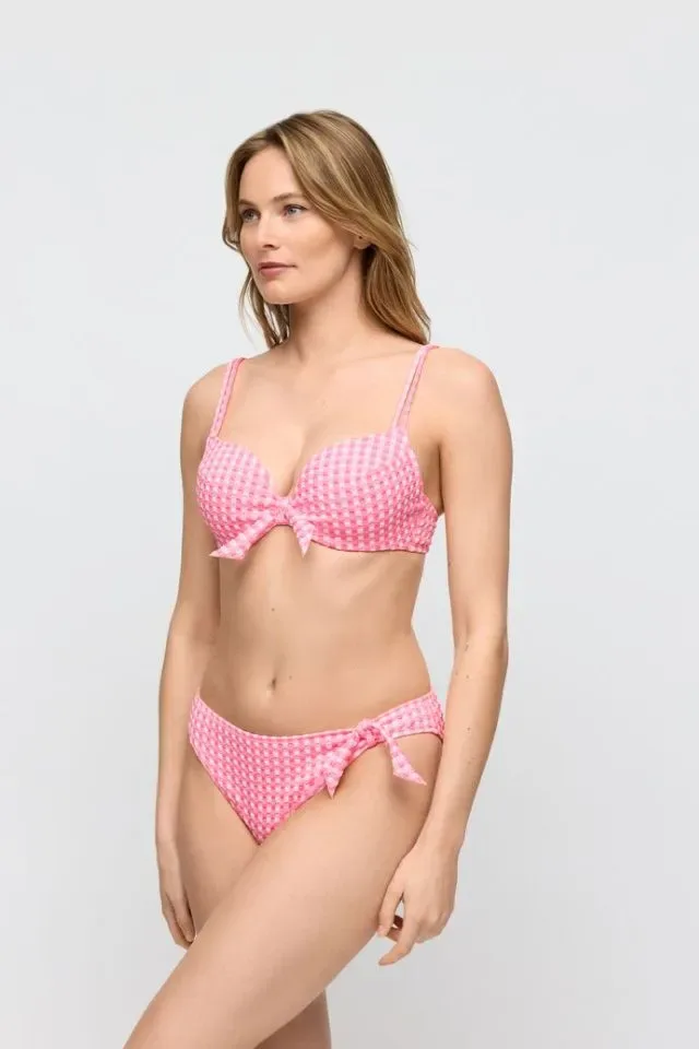 Marie Jo Swim Bikini Slip: Mary Lynn, Rose Gingham, Laag model ( MJO.343 )