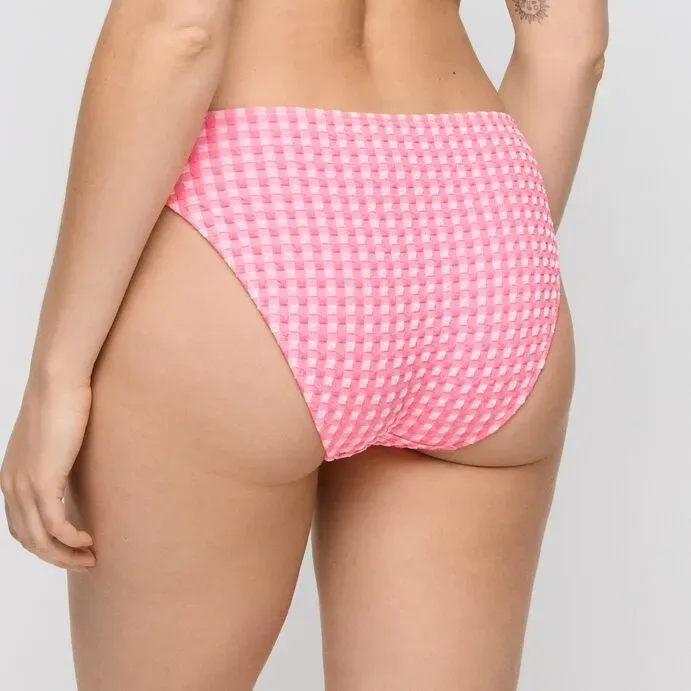 Marie Jo Swim Bikini Slip: Mary Lynn, Rose Gingham, Laag model ( MJO.343 )