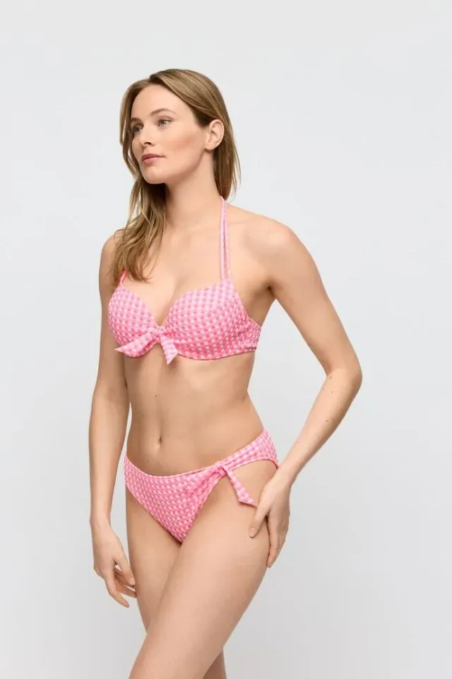 Marie Jo Swim Bikini Slip: Mary Lynn, Rose Gingham, Laag model ( MJO.343 )