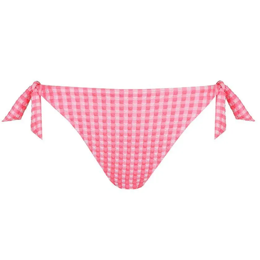 Marie Jo Swim Bikini Slip: Mary Lynn, Rose Gingham, Brazilian model ( MJO.345 )