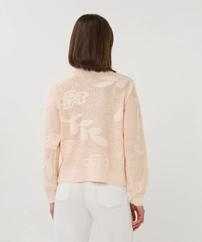 Esqualo Dames Cardigan: Belini kleur, met mouwen ( ESQ.325 )