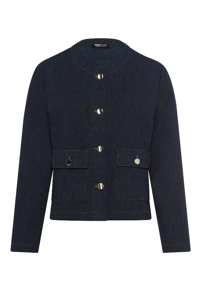 Frank Walder jeans vest: met knopen ( WAL.94 )