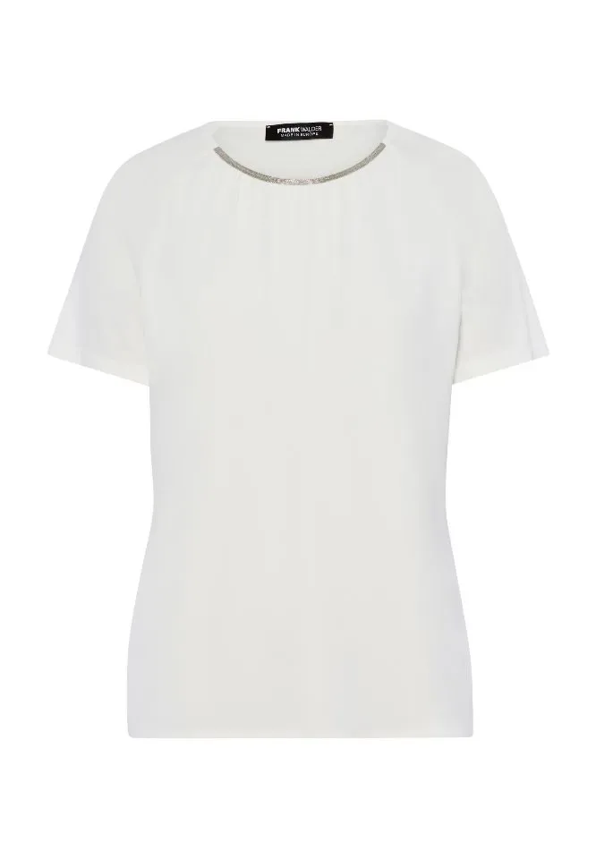 Frank walder T-shirt: Ecru ( WAL.96 )
