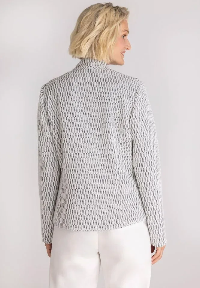 Frank Walder Blazer: Zwart / wit, met knopen ( WAL.100 )