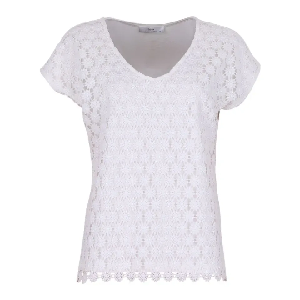 Luna ( She goes lala ) Shirt: Joyce, White ( SHE.37 )