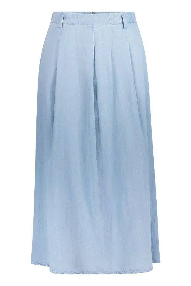 Gardeur Dames Jeans rok: NIDIN3, Licht blauw ( Katoen / Linnen ) ( GAR.33 )