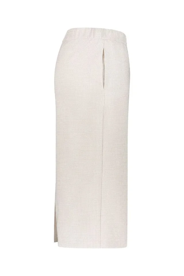 Gardeur Dames Rok: Beige met pied des poules ( GAR.34 )