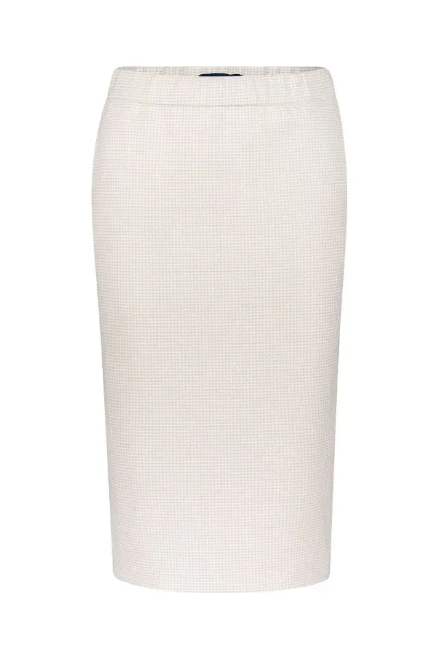Gardeur Dames Rok: Beige met pied des poules ( GAR.34 )