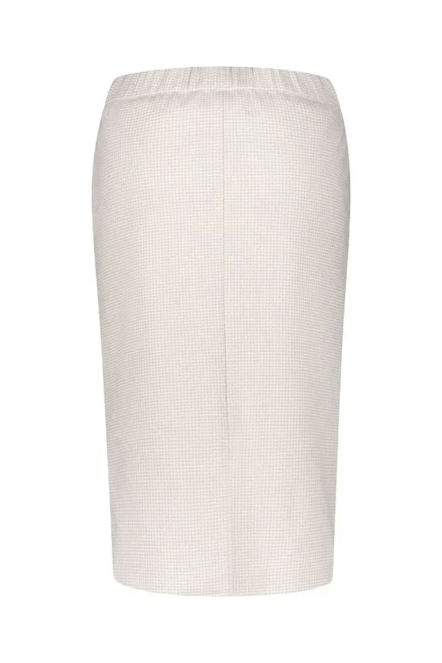 Gardeur Dames Rok: Beige met pied des poules ( GAR.34 )
