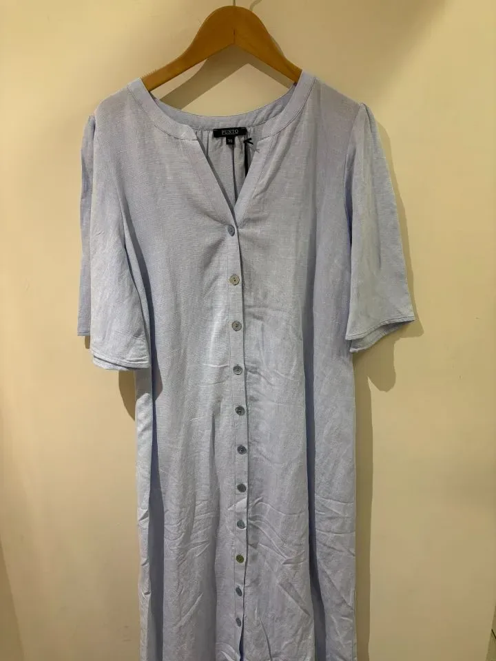 Punto Dames kleed: Kate, Licht Blauw ( ONE.85 )