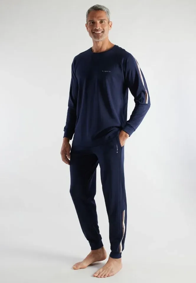 Bugatti Heren jogging / homewear: Blauw ( CEC.54 )