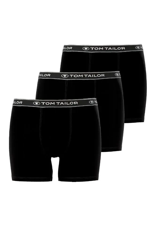 Tom Tailor Boxer: 3 pack, Lange Bil ( Zwart ) ( TOM.52 )