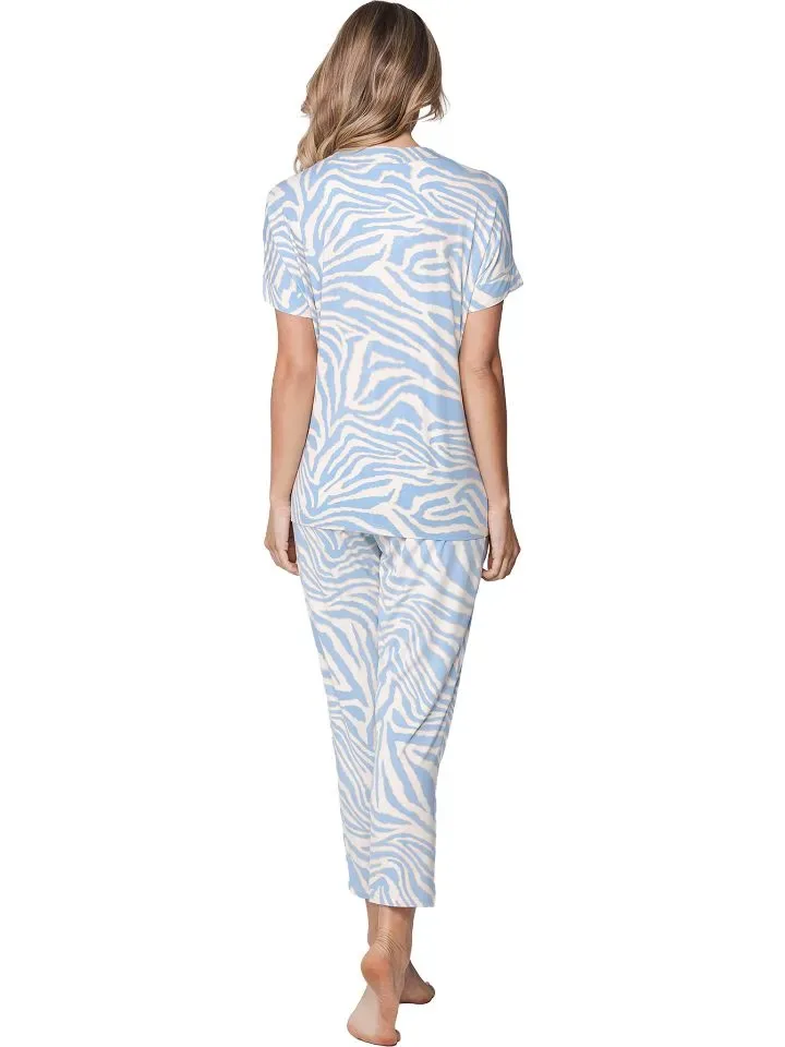 Pastunette pyjama dames: Licht Blauw, Viscose, tot maat 54 ( PAS.147 )