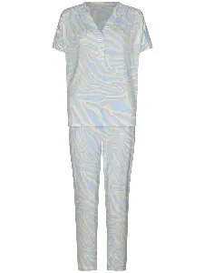 Pastunette pyjama dames: Licht Blauw, Viscose, tot maat 54 ( PAS.147 )