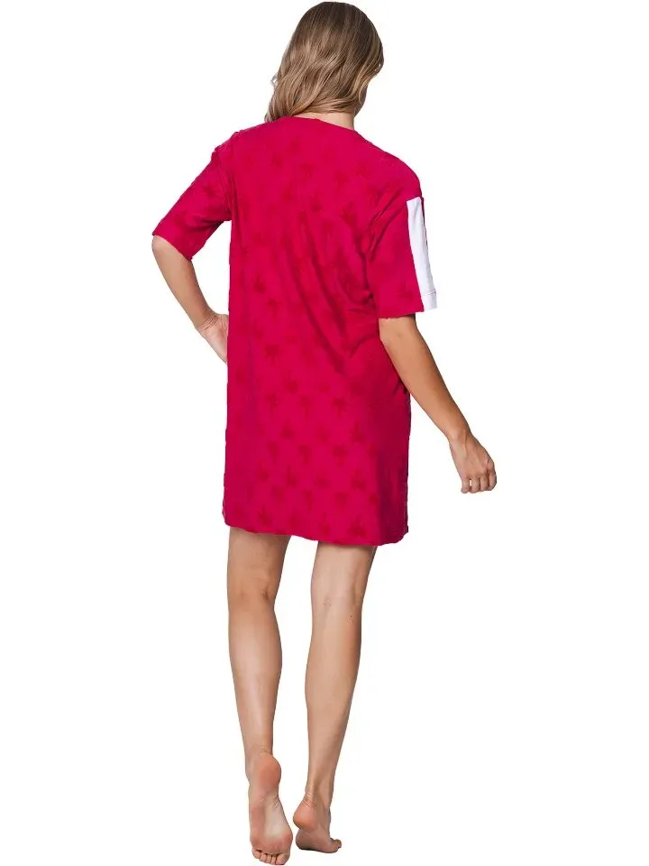 Pastunette slaapkleed: Dark Pink, Zomer badstof / geweven, Lengte 92 ( PAS.149 )
