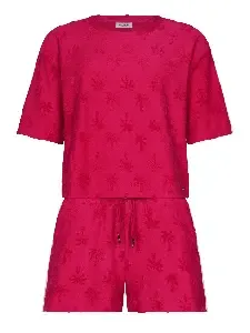 Pastunette Pyjama Dames: Dark Pink, Zomer badstof / geweven, ( PAS.150 )