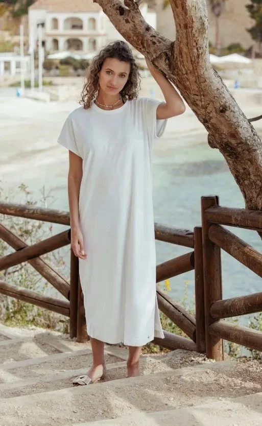 Pastunette Beach kleed: Off White, badstof, lengte 125cm( PAS.152 )
