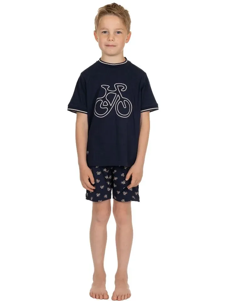 Pastunette jongens Pyjama: Blauw, korte mouw / short ( PAS.170 )