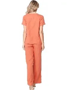 Pastunette Dames Home Wear / Pyjama: Oranje, Tetra kwaliteit ( PAS.172 )