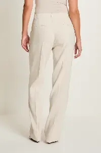 Para Mi Linnen Broek: Hannah, flowy linnen, Sand kleur ( PARA.414