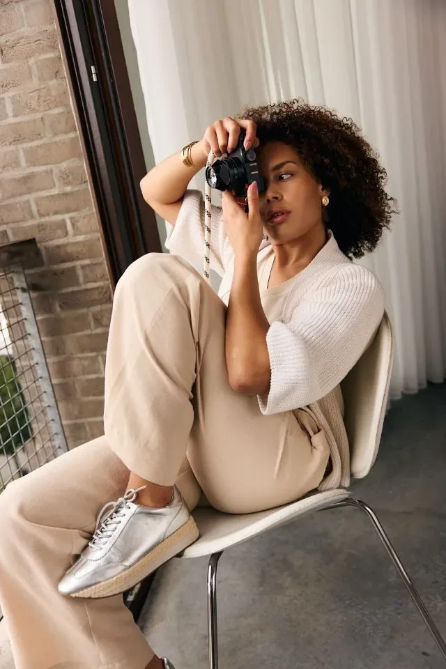 Signe Nature Zomer broek: Beige, elastiek in de lenden ( Signe.1388 )