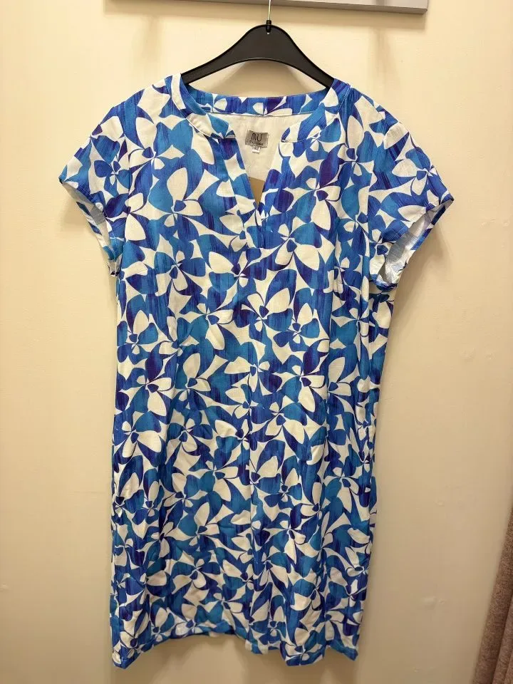 Mivida kleed: Korte mouw, Blauw ( MIV.1 )