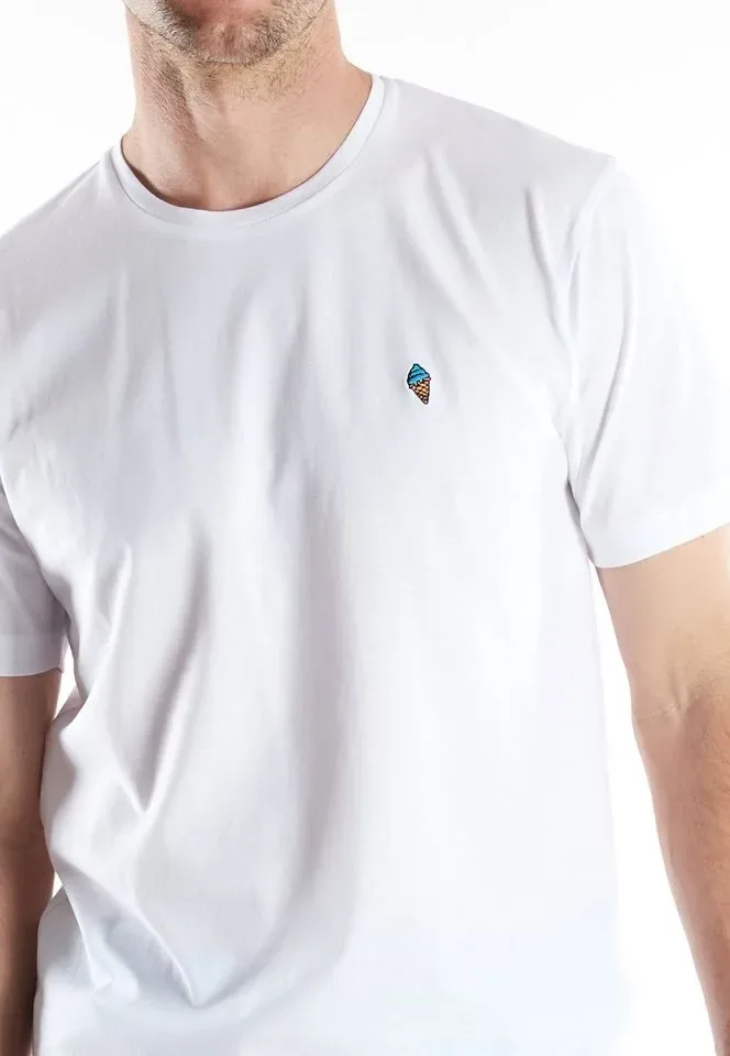 Ceceba T-shirt heren: Wit, Ijsje ( CEC.65 )
