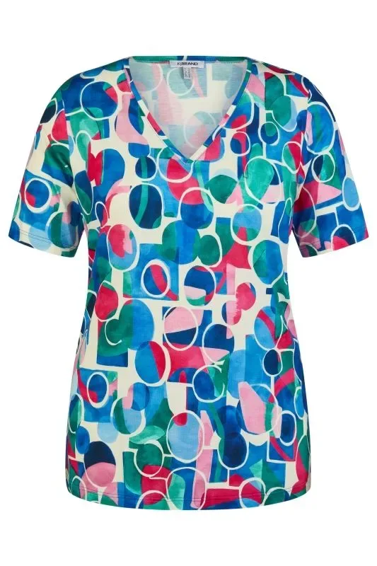 KJ Brand T-shirt: multi color, korte mouw ( BRA.353 )