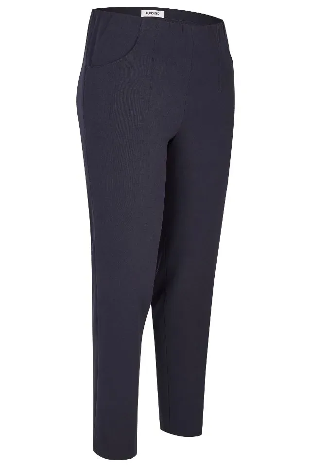 KJ Brand Broek: Susie, Blauw, Elastiek in de lenden ( BRA.352 )