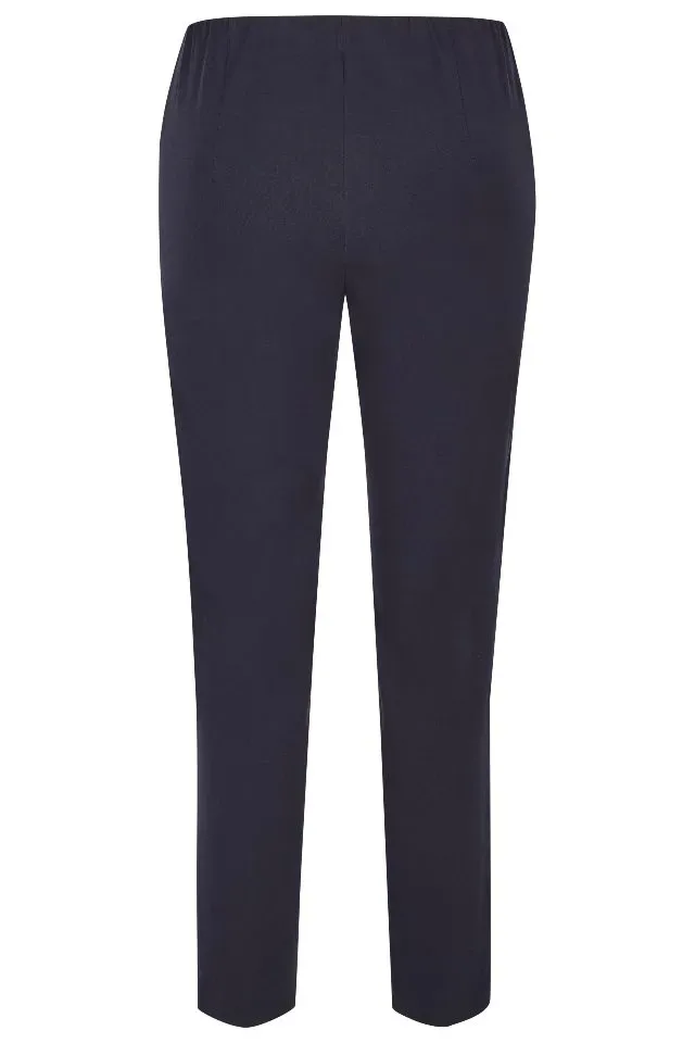 KJ Brand Broek: Susie, Blauw, Elastiek in de lenden ( BRA.352 )