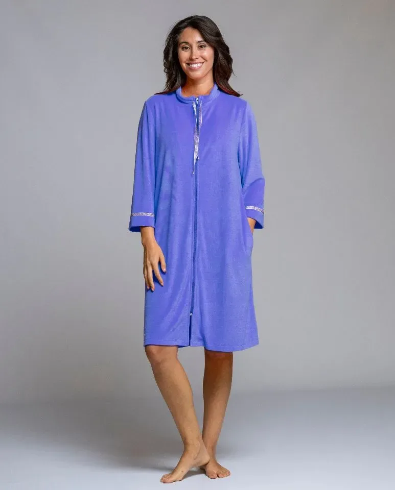 Egatex kamerjas: Blauw met rits ( EGA.522 )