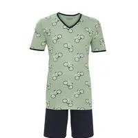 Ringella Heren pyjama: Groen, Fietsen ( RIN.621 )