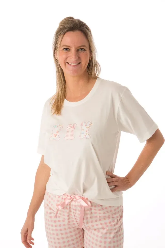 Perlina Dames Pyjama: Chayenne, Koning, Roze ( LINA.130 )