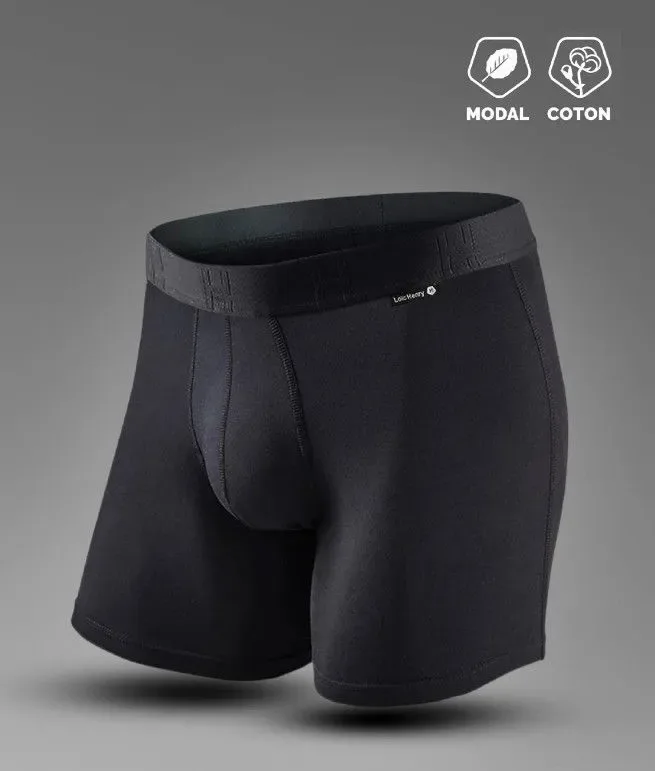Loïc Henri Boxershort: Zwart, met ondersteuning aan de intieme zone ( HEN.1 )