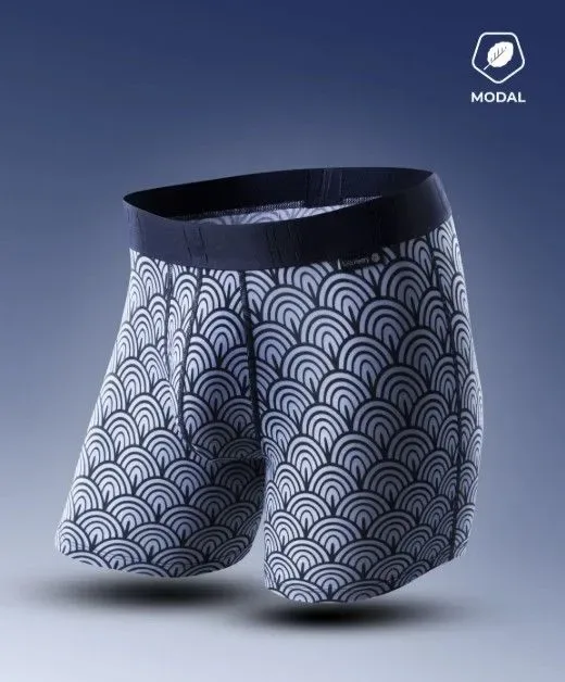 Loïc Henri Boxershort: Geprint, met ondersteuning aan de intieme zone, Modal ( HEN.2 )