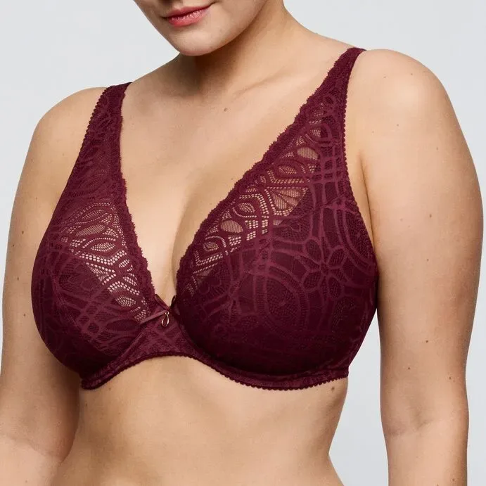 Prima Donna BH plunch halve mousse: Salerno, Evening Red, Europese Maten ( PDO.588 )