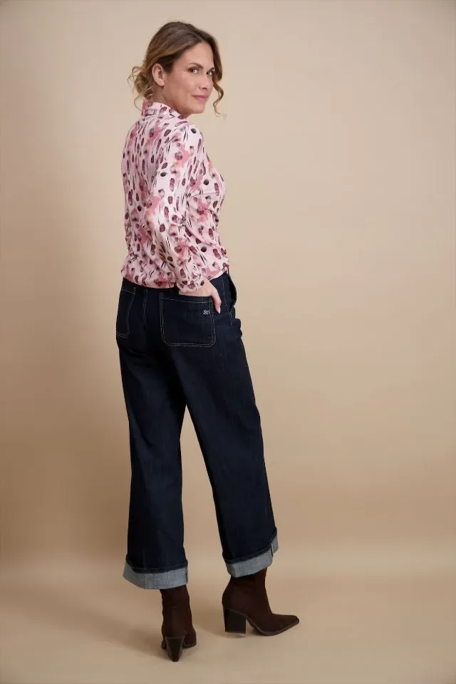 Signe Nature Polo: Bordeau / Roze ( Signe.1406 )