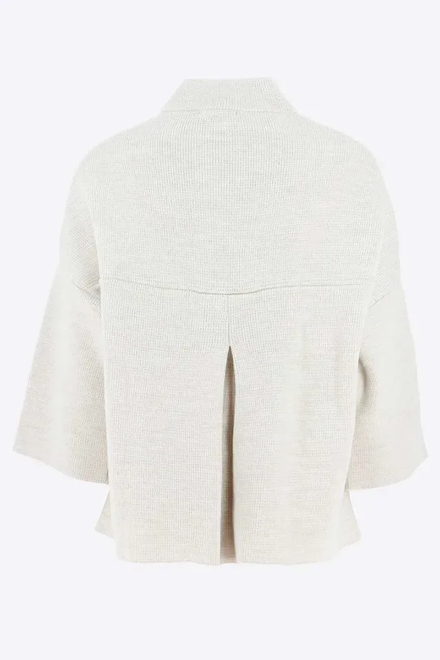 Signe Nature Dames Gilet: Ecru, met knopen ( Signe.1392 )