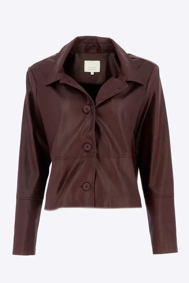 Signe Nature Vest: Suede, Bordeau ( Signe.1421 )