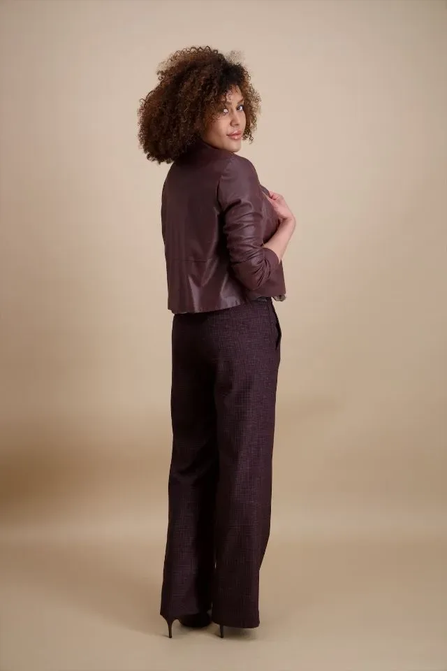 Signe Nature Vest: Suede, Bordeau ( Signe.1421 )