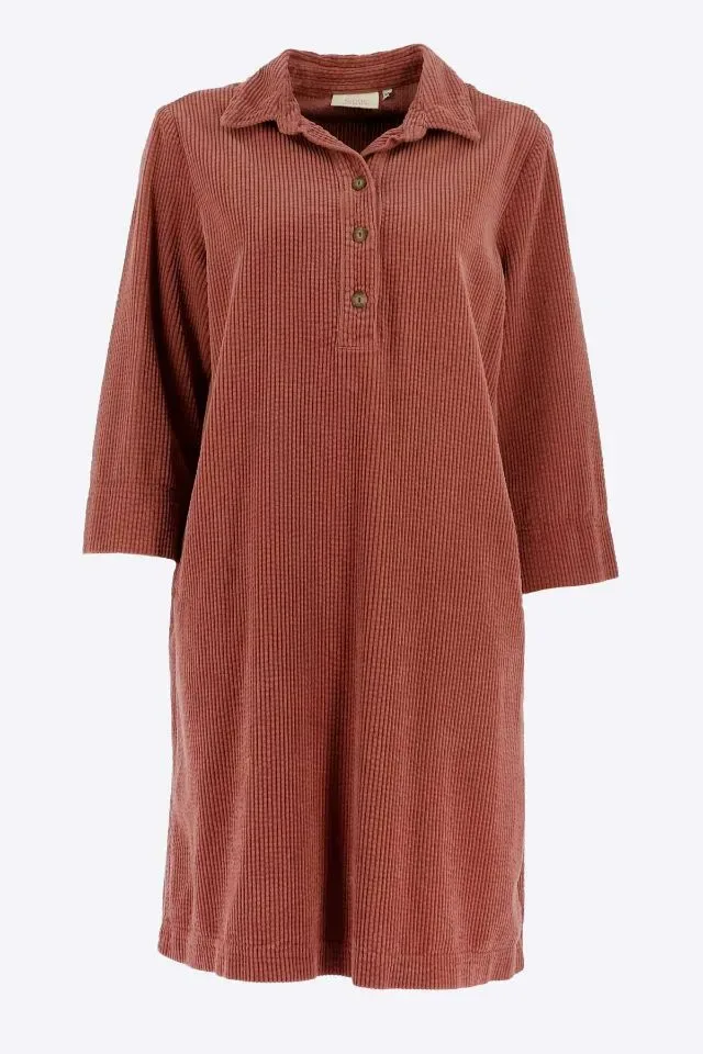Signe Nature Kleed: Ribfluweel, oud roze ( Signe.1409 )
