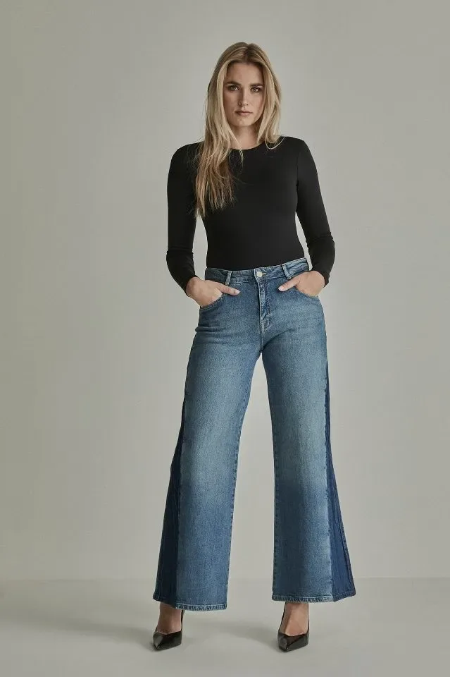 Para Mi Jeans Broek: Sharon Contras, Blue Reef, L32 ( PARA.419 )
