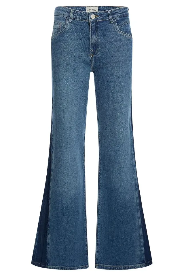 Para Mi Jeans Broek: Sharon Contras, Blue Reef, L32 ( PARA.419 )