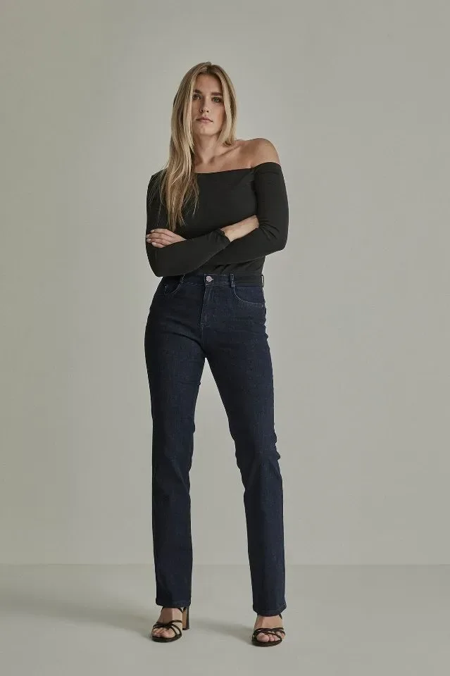 Para Mi Jeans Broek: Angie elastic, Pure Indigo, L32 ( PARA.421 )
